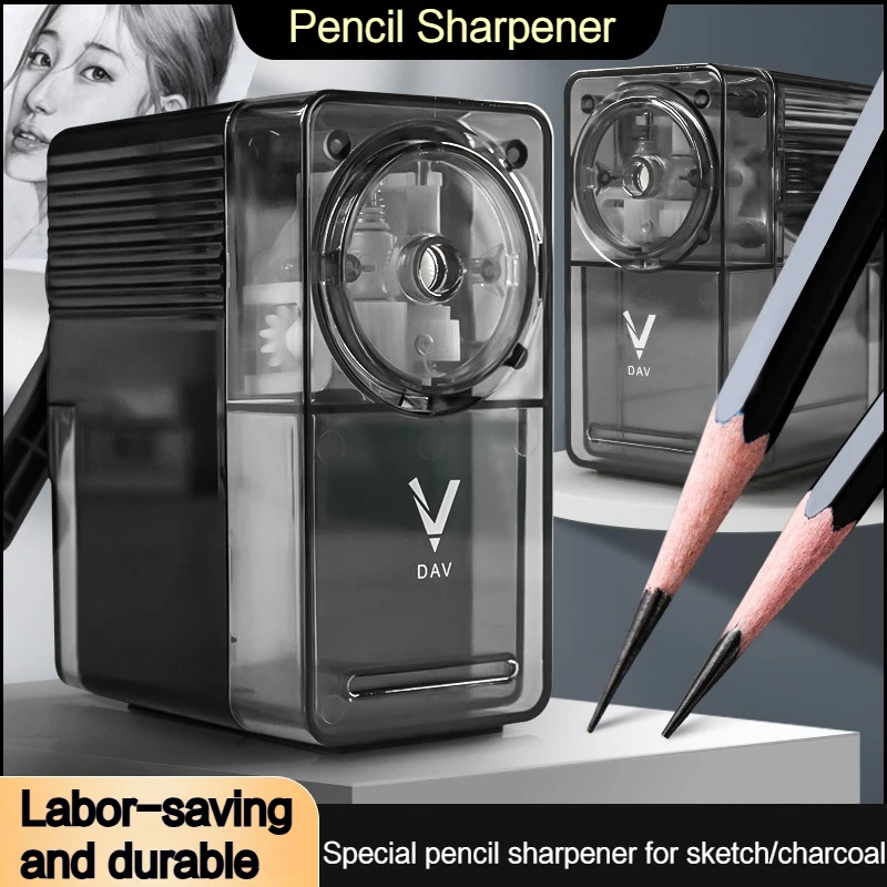Manual Pencil Sharpener Mechanical Transparent for Student Gift Pencil Cutter Plastic Office School Table Sharperners Stationery