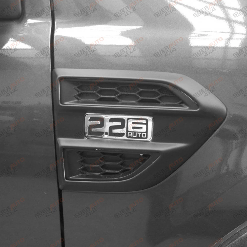 Matte Black Side Vent Cover Trim For Ford Ranger 2015-2022 T7 T8 Wildtrak XLT XL XLS SPORT ABS Side Air Vent Cover Right Left view 3