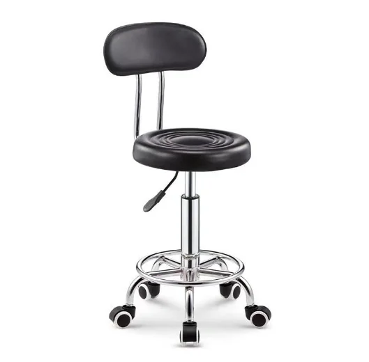 Beauty Salon Equipment Hairdressing Funiture Adjustable Hydraulic Barber Rolling Stool Beauty Chair For Hair Cut