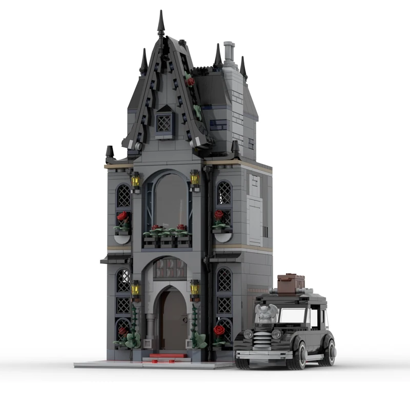 1127 pièces Maison modulaire de construction - Modification du modèle 76786 MOC Personnaliser le bloc de construction modulaire Jouet de bricolage Cadeau d'anniversaire