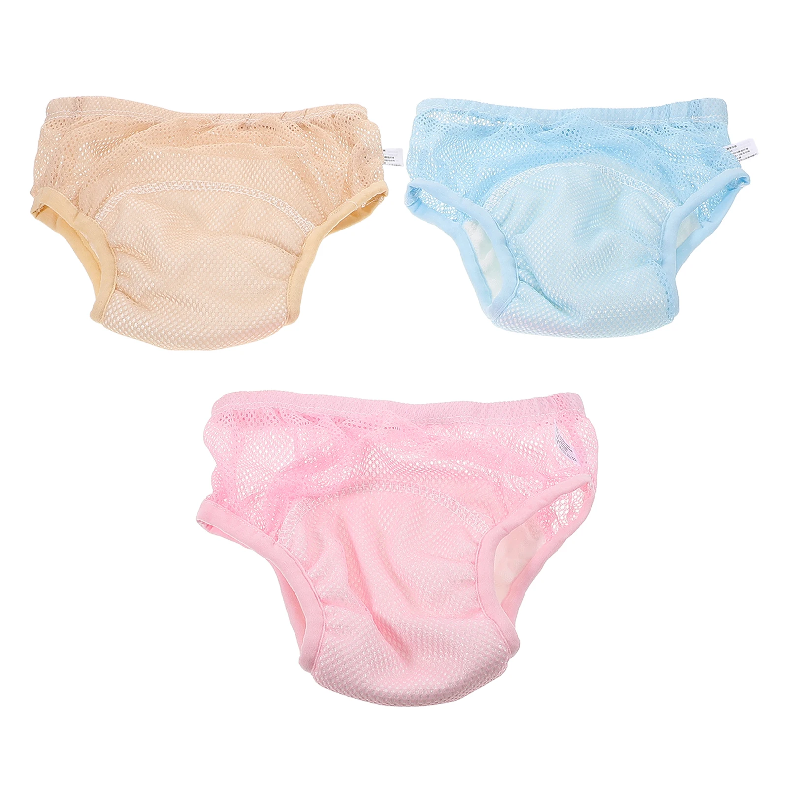 Ropa interior infantil de 3 uds., pantalones de entrenamiento para orinal impermeables y transpirables, pañales de tela lavables para niños recién nacidos, talla L, algodón reutilizable