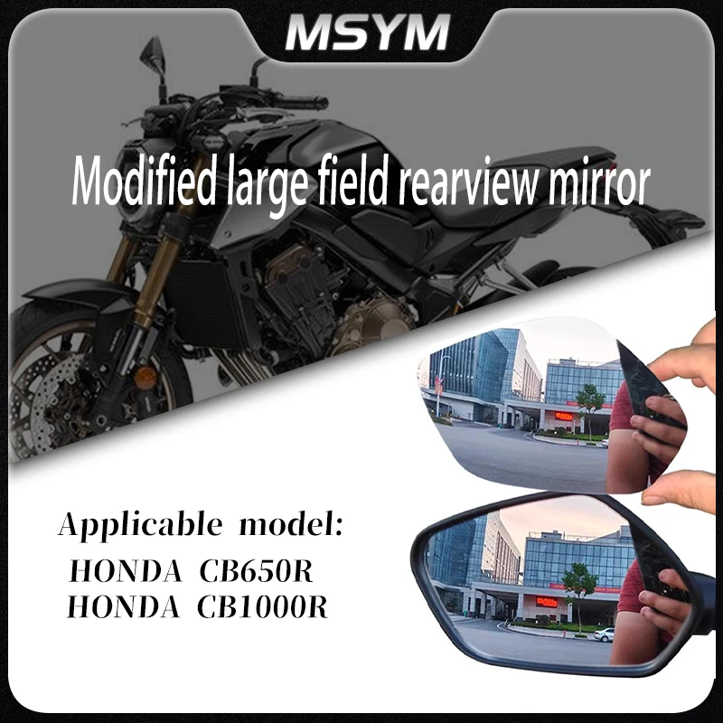 

Motorcycle Convex Mirror Increase View Vision Lens Rearview Mirrors Side Mirror For HONDA CB650R CB 650R CB1000R CB1300