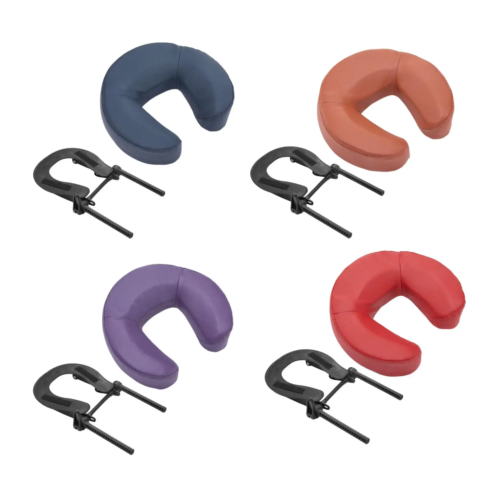 

Massage Table Face Cradle and Pillow Versatile PU Leather for Home Salon Soft Sturdy Lightweight Comfort Cushion Adjustable