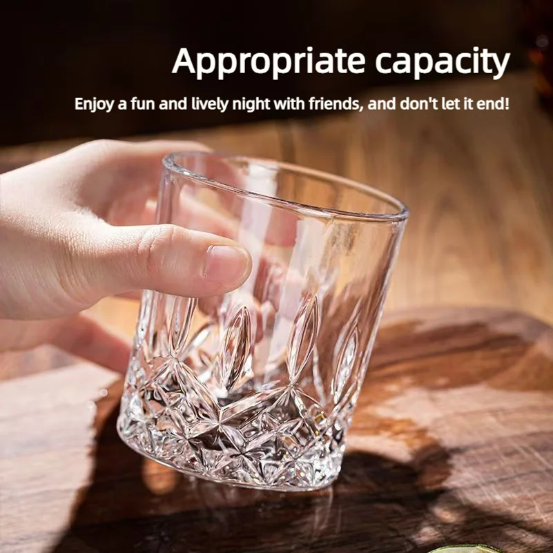 Whiskey glass set, crystal beer glasses for home use, KTV-style classic liquor glasses, and wine glasses