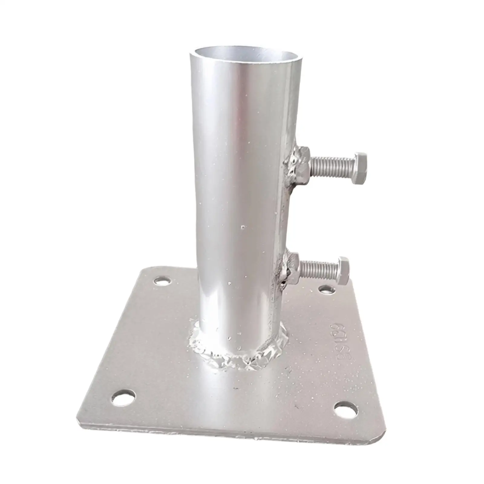 Portable Folding Scaffold Base Plate 4.2cm Tube Zinc Plated Iron Accessories for Mini Scaffolding Works