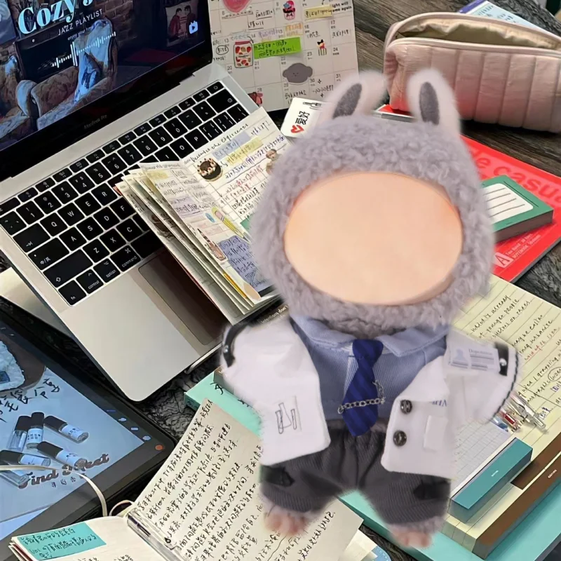 Nueva ropa para muñecas de 17cm, ropa de científico blanco puro de primera y segunda generación, ropa para muñecas con caja ciega de vinilo