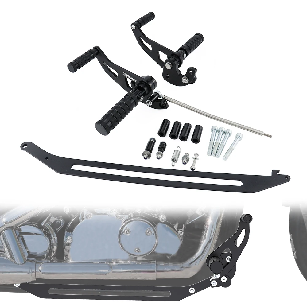 Fit For Yamaha XVS650 V-STAR Custom/ Classic/ Silverado XVS400 Dragstar Motorcycle Forward Controls Footrest Extension Foot Pegs