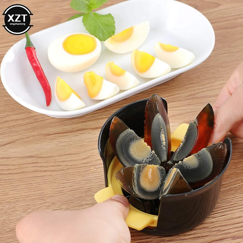 Multifunction Egg Slicers Section Cutter Divider Plastic Egg Splitter Cut Egg Device Creative Kitchen Egg Tools