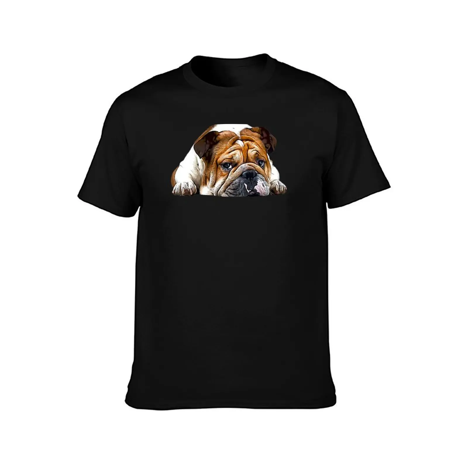 English British Bulldog T-Shirt Work Wear Simple Tee Shirt T-Shirt