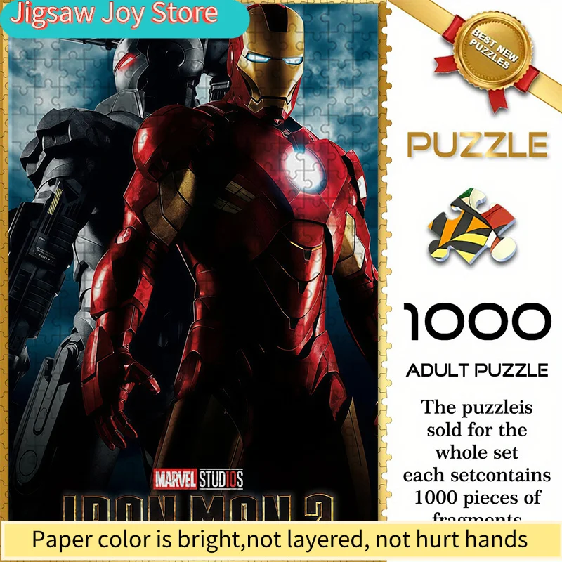 

Marvel Themed Seamless Jigsaw Puzzle Z11.3-82, Iron for Man 2 War Machine Crossover Movie-Style Art Pattern - Durable Thickene