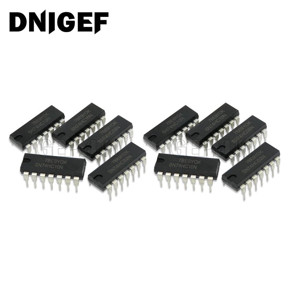 10PCS SN74HC00N DIP 74HC00 DIP-14 SN74HC02N SN74HC04N SN74HC05N SN74HC08N SN74HC10N 74HC02 74HC04 74HC05 74HC08 74HC10 74HC00N