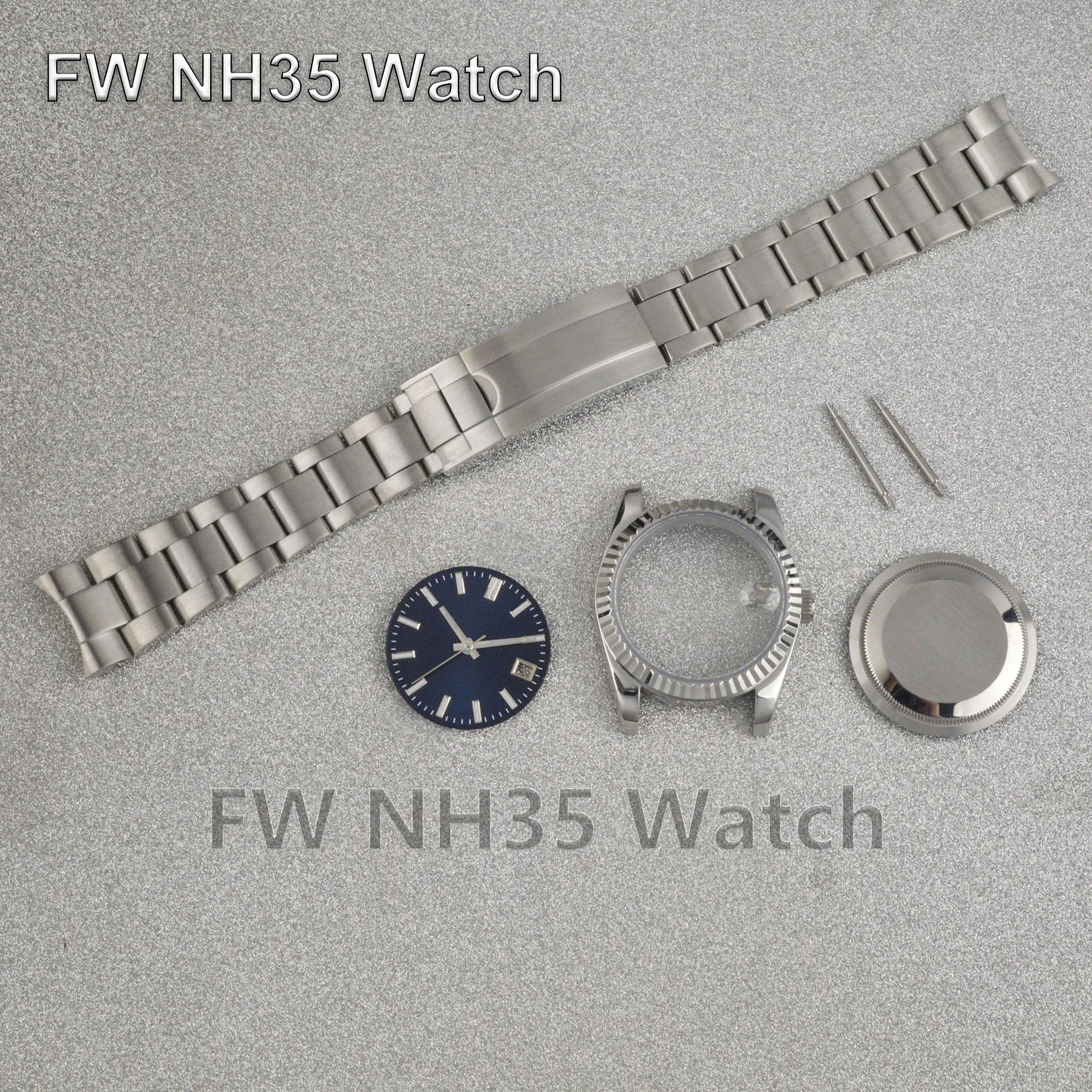 36mm/39mm NH35 Case for Datejust Series Watches Sapphire Glass Stainless Steel Case fit NH34/35/36 Movement modification Parts