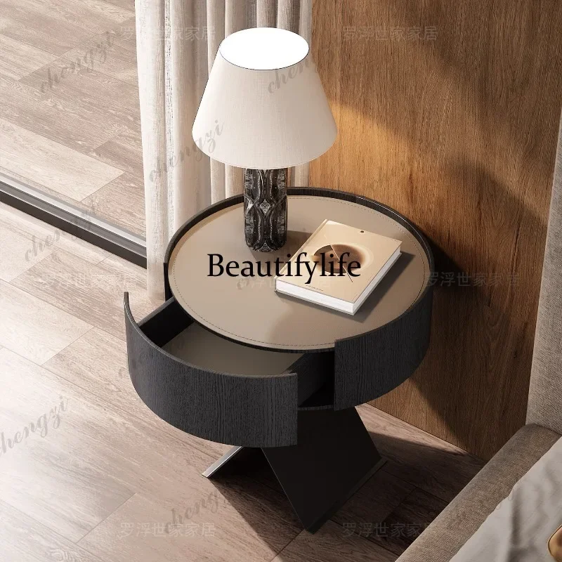 Picture 5: A182 Modern Locker Luxury Bedroom Nightstands Design Minimalist Adults Cabinet Bedside Tables Classic Side Frames