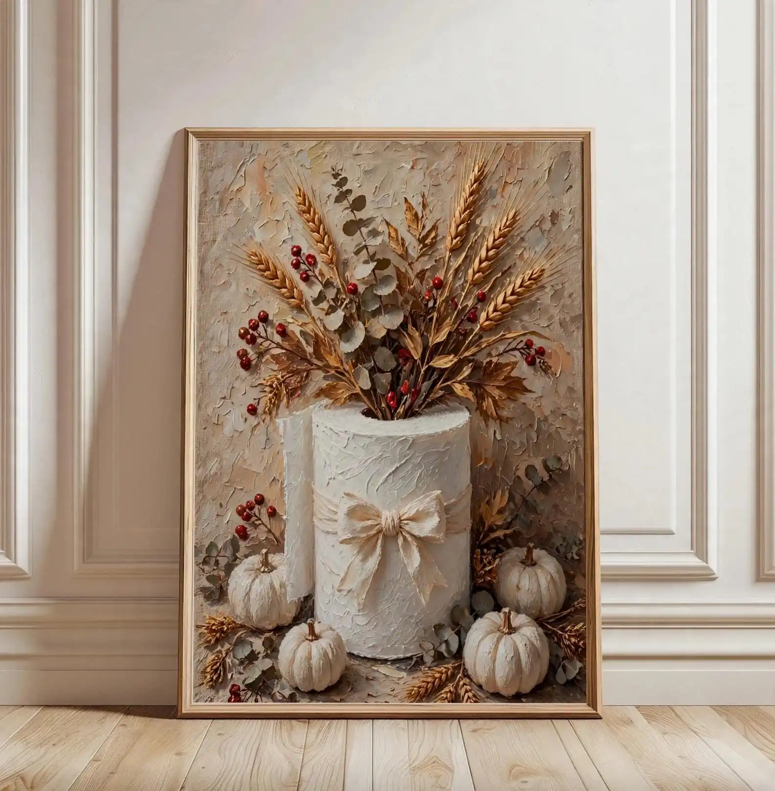 1/4pcs Fall Cottagecore Toilet Paper Basket Posters Unframed Autumn Farmhouse Decor Posters for Rustic Guest Bathroom Decoration