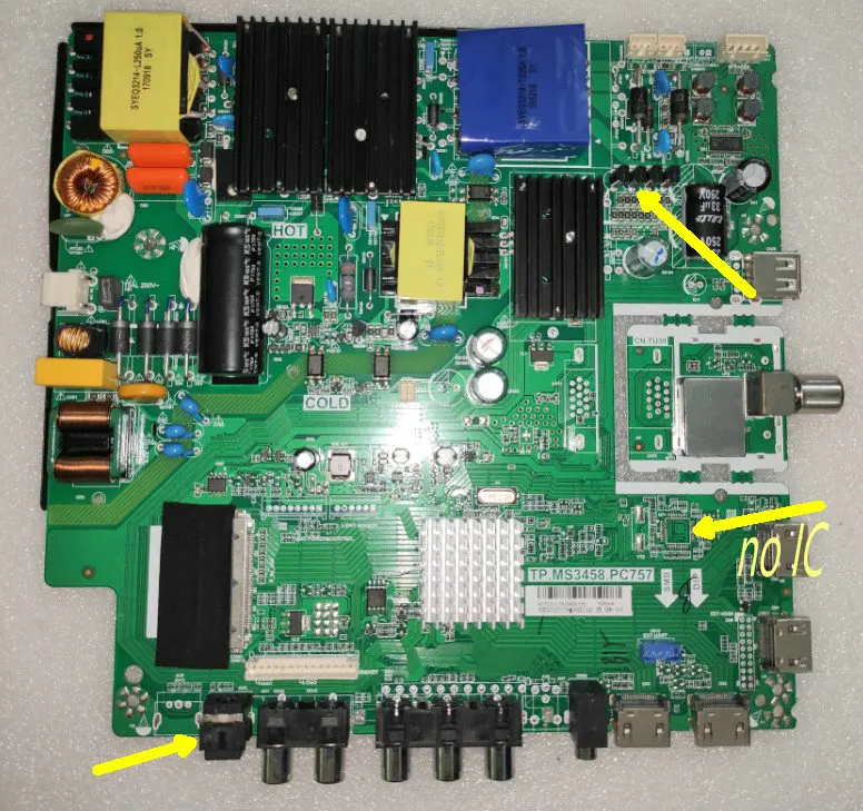 TP.MS3458.PC757 motherboard 4K LED screen For 37-65inch 43INCH 50inch 55inch 5 different board option