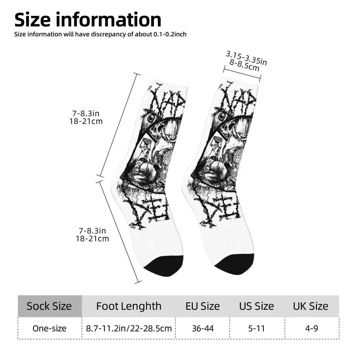 Napalm Death-Calcetines deportivos divertidos para hombre y mujer, medias de tubo medio de poliéster, absorbentes de sudor