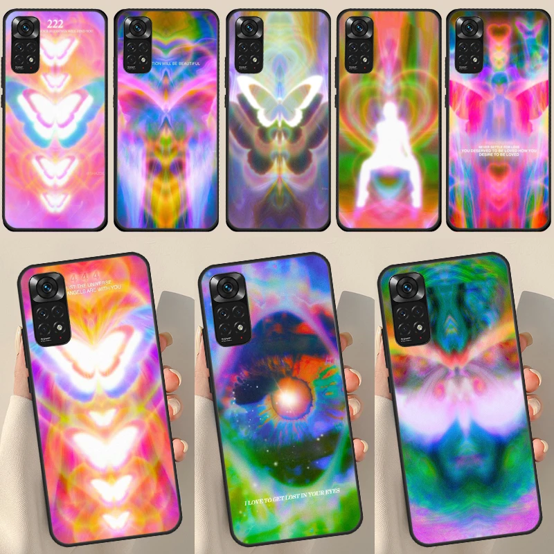 Spiritual Trippy Psychodelic For Redmi Note 12 Pro Plus Cover For Redmi Note 10 8 9 11 Pro 12S 11S 10S 9S 9C 10C 12C Case