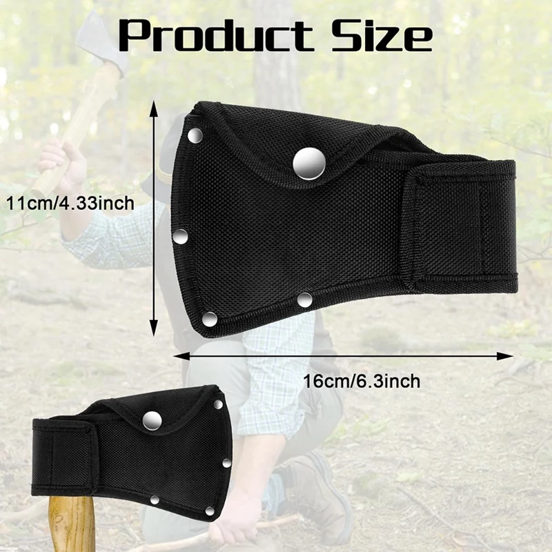 Hatchet Sheath Hatchet Head Cover Or 1-1/4Lb Hatchet , Double Snap Hatchet Blade Protector Hatchet Cover Hatchet Sheath