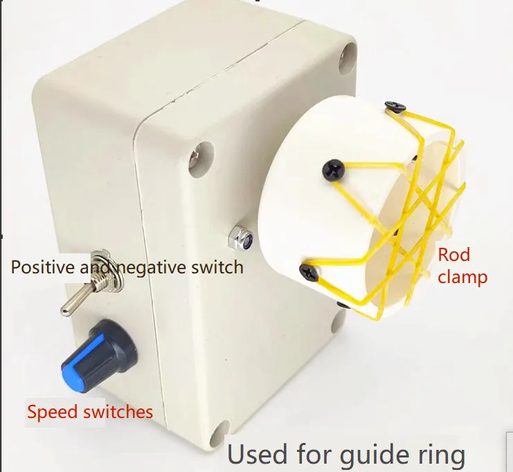 Portable professional fishing rod making winding electric drive machine DIY adjustable 0-50RPM wire wrapping machine