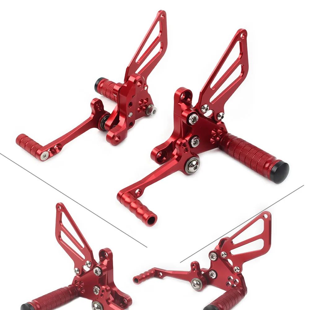 

Aluminum Motorbike Rear Sets Foot Pegs Pedal Footrest For Ducati 1098 Red 1Pair