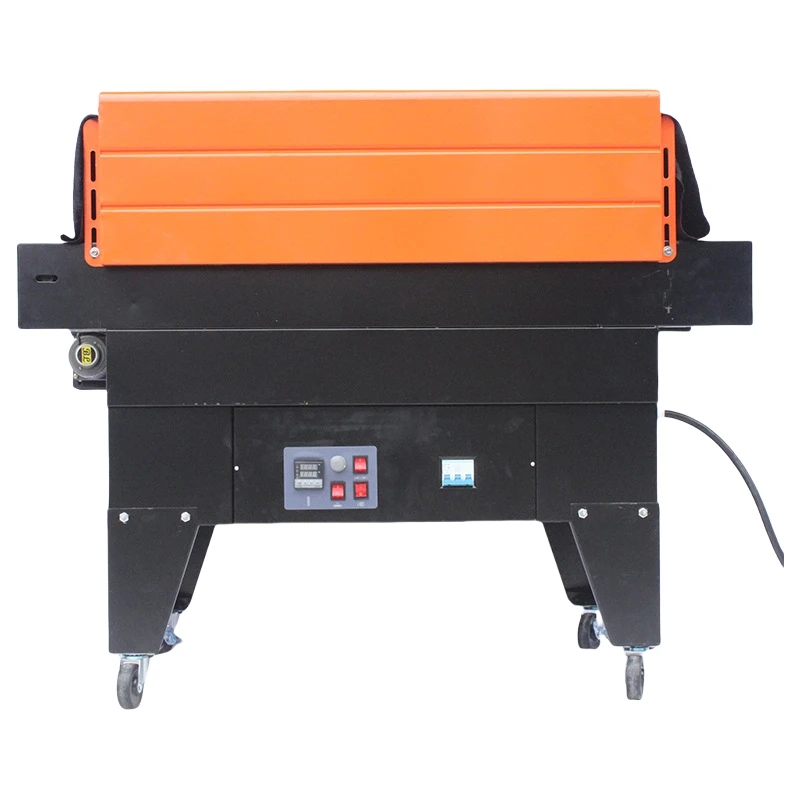 BS4525 Automatic Shrink Wrapper Packing Machine Heat Tunnel Plastic Film Wrapping Beverages Commodity Box Bag Pouch Barrel Paper