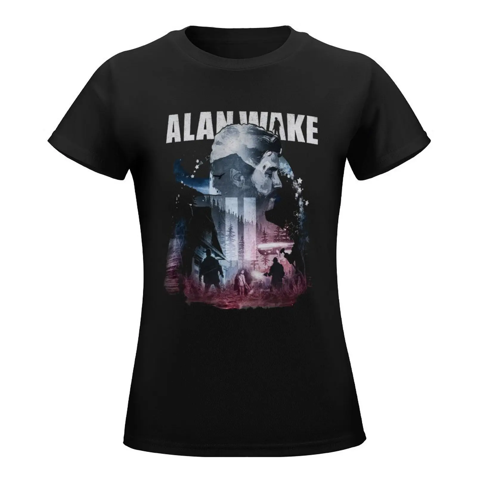 Alan Wake T-Shirt vintage clothes summer top clothes for woman