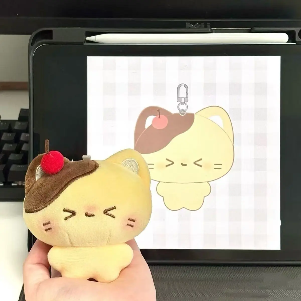 

MINISO Chiikawa, милая плюшевая кукла-пудинг, игрушка, кулон, сумка, украшение, брелок, сувенир, отправить друзьям, мультяшные праздничные подарки