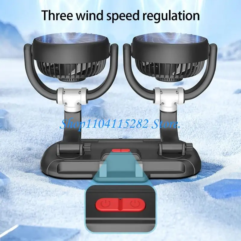  3 Speed Adjustable Cooling Fan for Dashboard and Desktop Cooling Solution