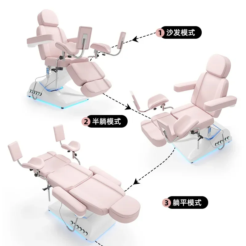 Bohorio Electric Beauty Bed High End Facial Treatment Chair Adjustable Furniture for Body Care and Skincare Procedures