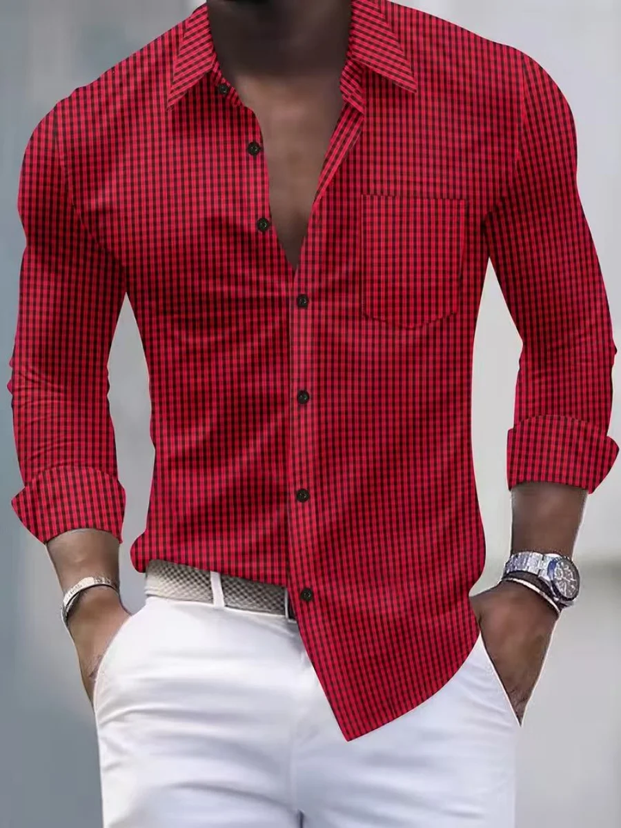 

2026 New Arrival: Collared Long-Sleeve Men's Casual Shirt, Perfect for Vacation and Streetwear, Fast Shipping