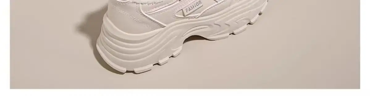Fleece-Gefütterte Damen-Winterstiefel mit Dicker Sohle Erhöhte Casual Dad Schuhe Trendige Weiße Sport-Freizeitschuhe aus Baumwolle – Detail 25