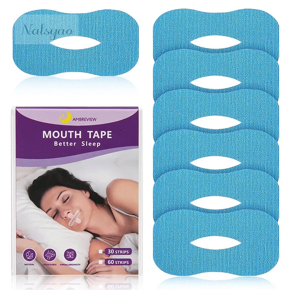 10/30Pcs Anti Snoring Strips Night Sleep Aid Lip Nose Breathing Patch Mouth Correction Orthosis Tape