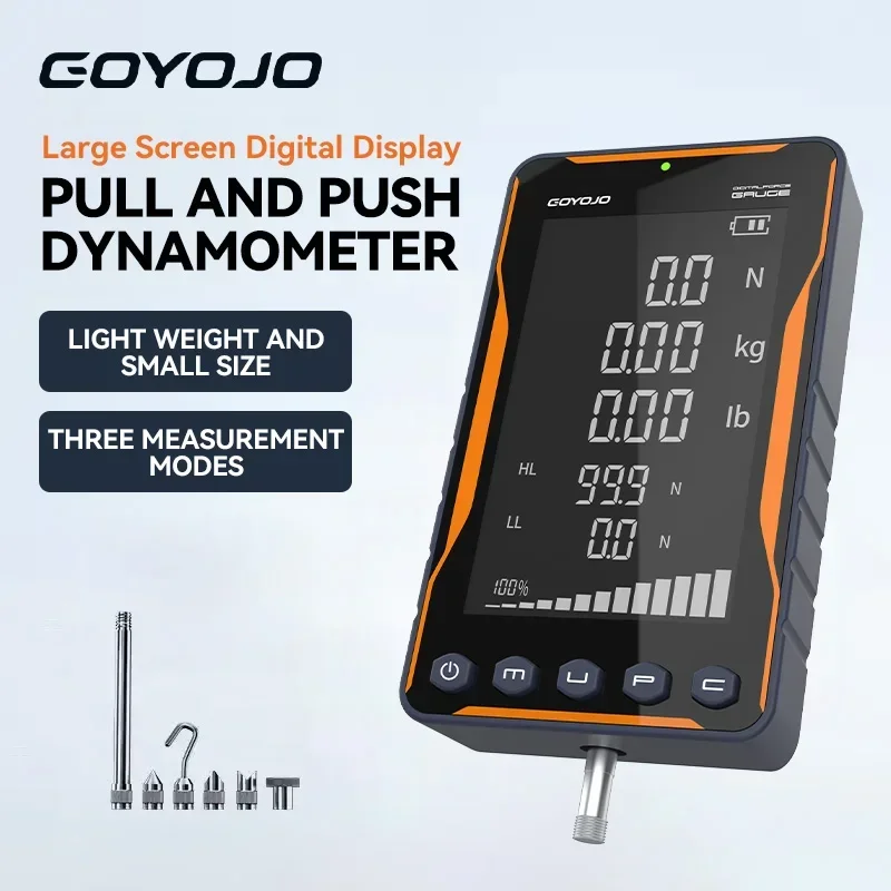 

GOYOJO двухтактный датчик силы 500N 50 кг 110 фунтов цифровой датчик силы многофункциональный и высокоточный цифровой динамометр GF500D