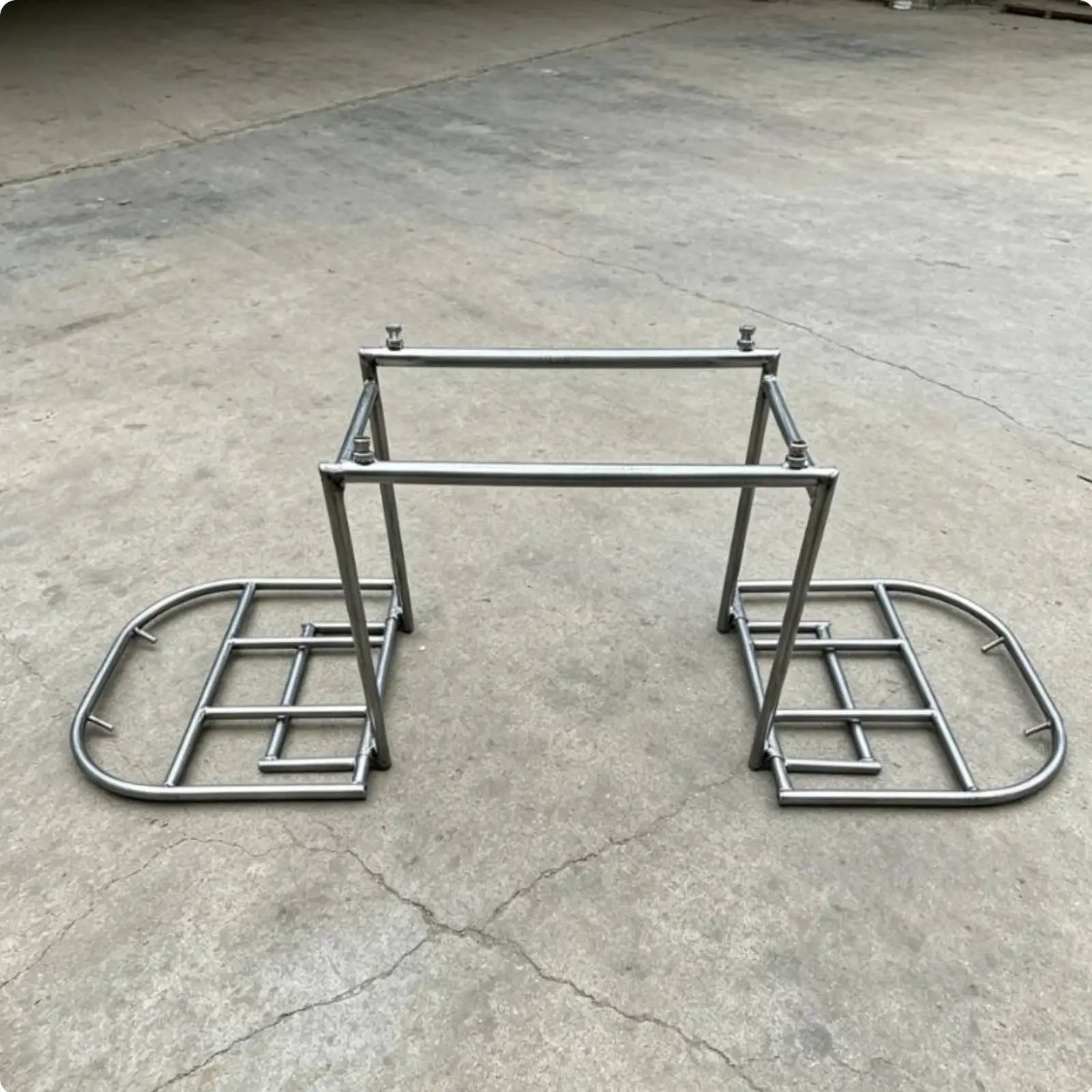 Space Saving Motorcycle Cargo Rack Foldable Expandable Galvanized Steel Rear Carrier for Delivery Scooter and Bike