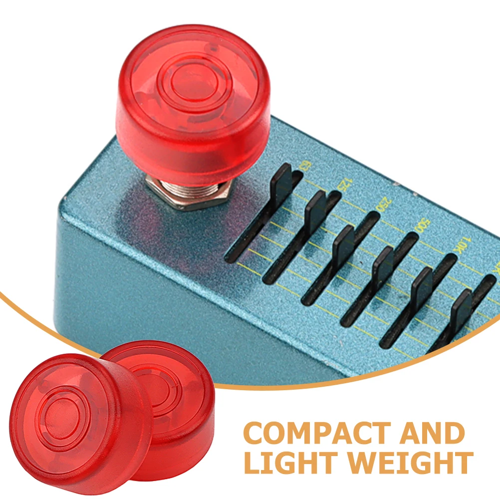 

2 Pcs Effect Button Pedal Knobs Guitar Footswitch Topper Toppers Effects Plastic Control Accessories