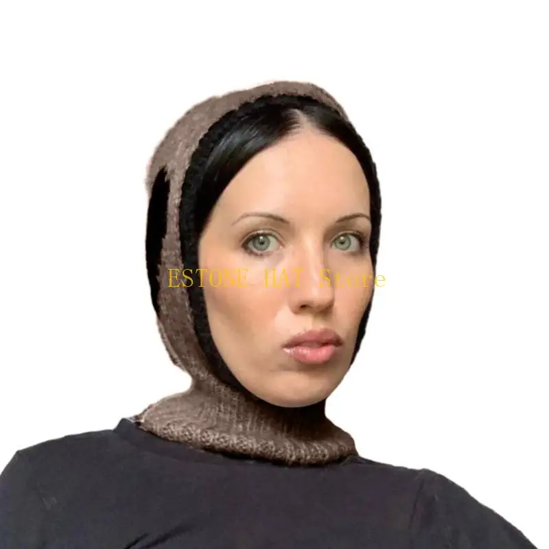 

49MF шапка с капюшоном для взрослых, утеплитель для шеи, Балаклава с капюшоном, шапка-балаклава с сердечком, аксессуар в форме