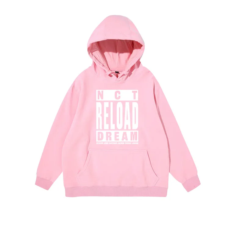 NCT DREAM Album Reload Support Loose Hoodie Spring Autumn Winter Women's Sweatshirt Casual Comfortable Streetwear