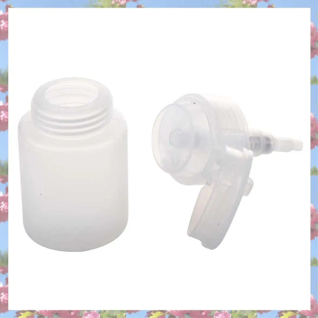 

T83C-70Ml Nail Art Makeup Polish Plastic Pump With 100Pcs Nail Files Double Color Wooden Mini Buffer Sanding
