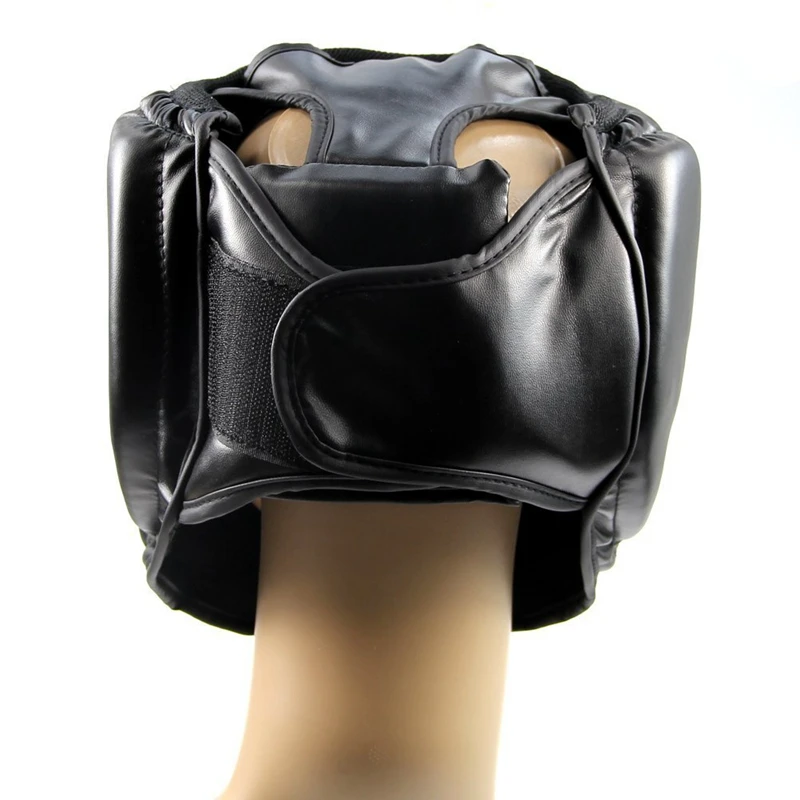 ELOS-2X Black Good Headgear Head Guard Training Helmet Kick Boxing Protection Gear