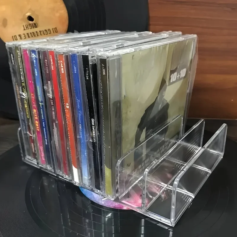 DVD/CD Organizer,Eyeshadow Palette Storage Tray Cosmetics Rack Makeup Tools Compartment Holder Sunglasses Storage Shelf - Image 6