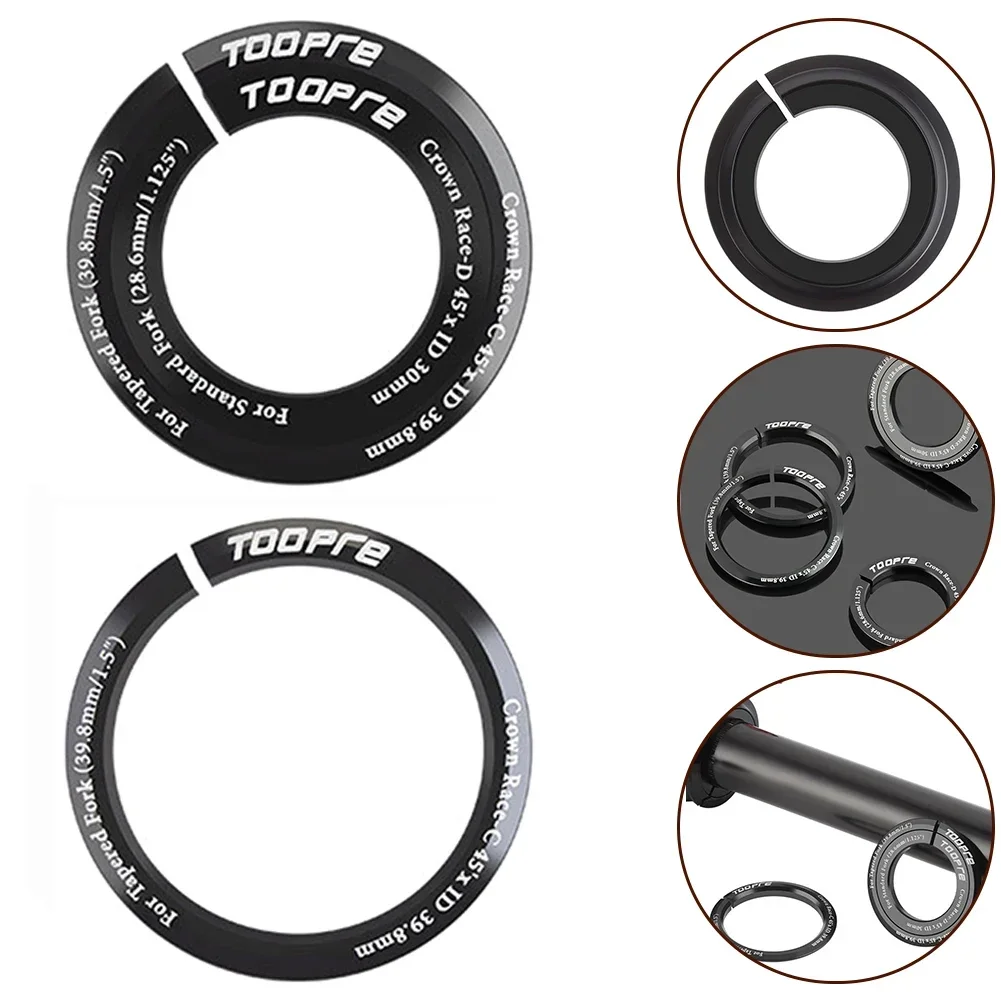 1.5inch Bike Headset Washer Bicycle 1 1/8 Headset Base Spacer Crown Race 28.6mm 39.8mm Tapered Fork Straight Fork 45 Degree Part