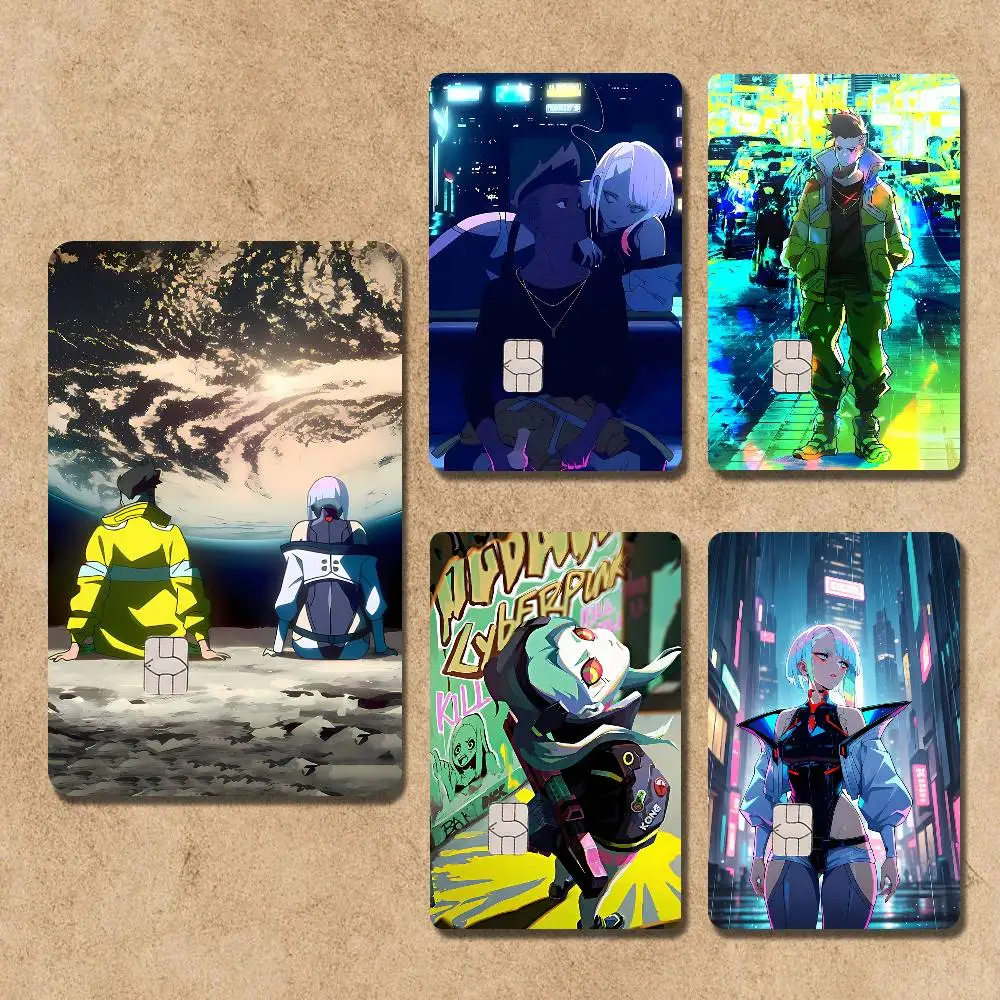 

E-Edgerunners Game Cyberpunk Name Card Sticker Decorate Bank Card Couple Student Supplies Decals Patch Documents Birthday Gift