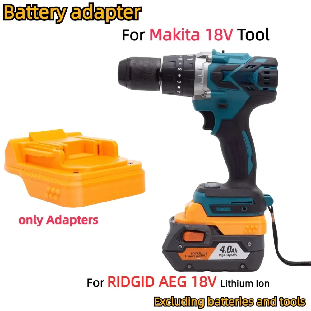 

For RIDGID AEG 18V Li-ion Battery Adapter/Converter TO Makita 18V BL Series Cordless Power Tools Accessory(Only Adapter)