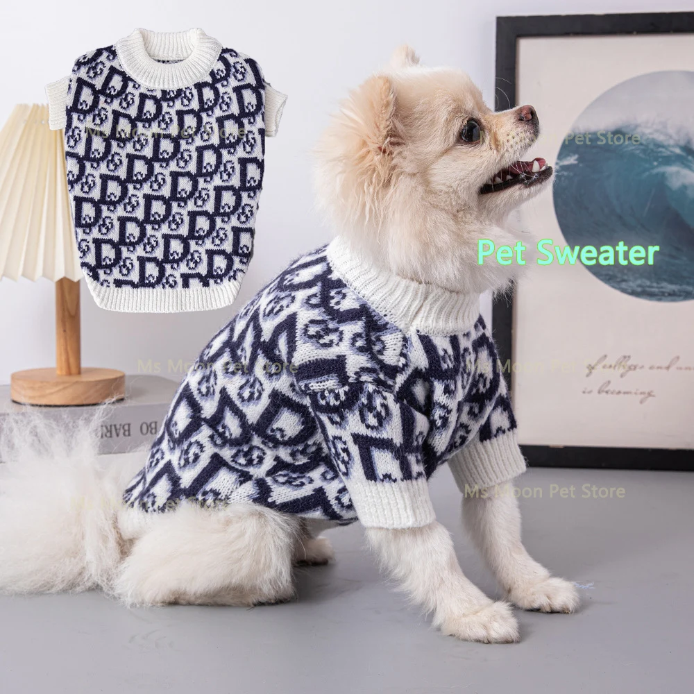 

Warm Thick Winter Pure Cotton Pet Sweater for Small to Medium Dogs Designer Dog Clothes Suitable for Yorkshire Pomeranian