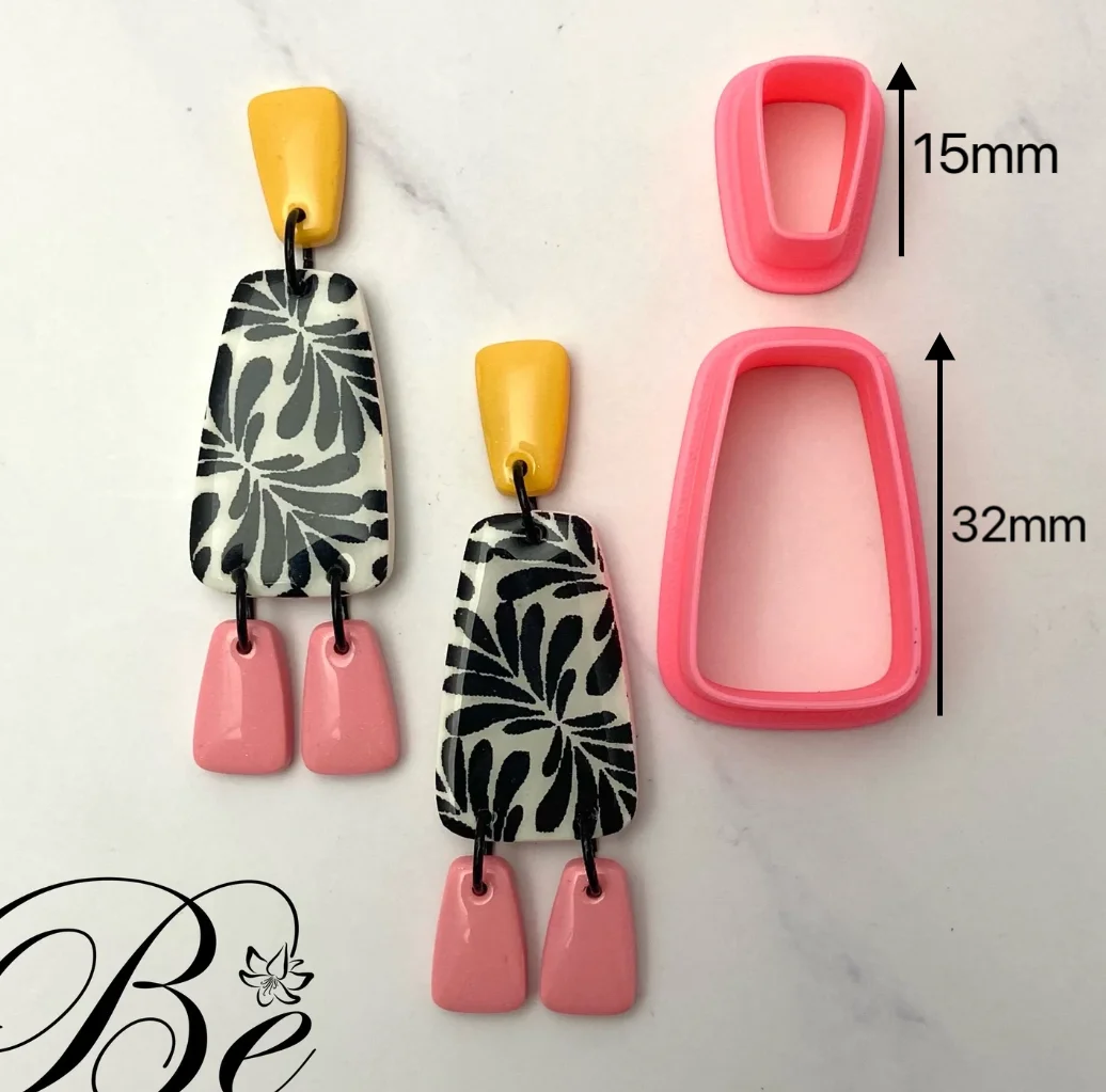 Organic Set Cutters / Polymer Clay Tools / Jewellery Tools / Earring Making / Clay Tools Polymer Clay Shape Cutters