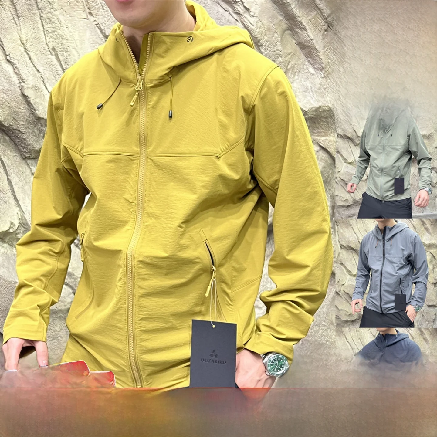 

Dingjian Softell Jaet 3D пошив на открытом воздухе износостойкий эластичный водонепроницаемый нейлоновый полиэстер смесь осенний мужской джерт