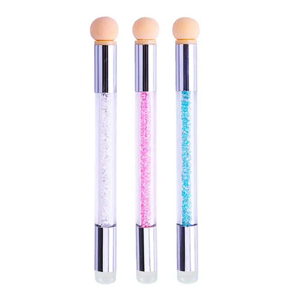 Extremidades Nail Art Gradiente Ombre Pincel Pintura Blooming Esponja Stamper Pen