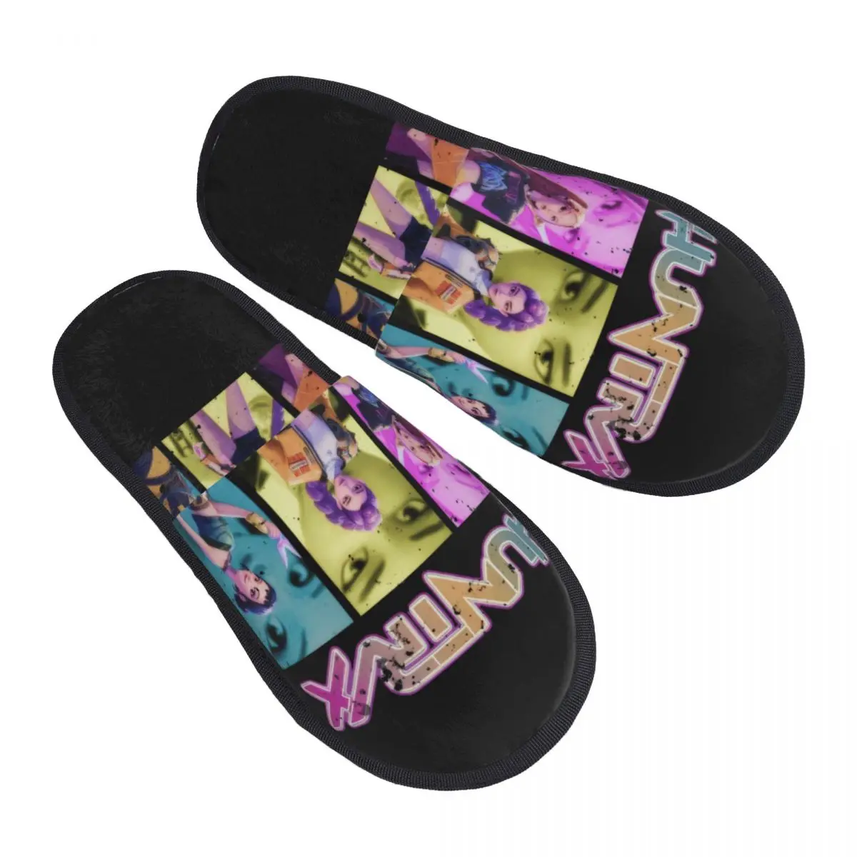 

Kpop Demon Hunter Huntrix Girls House Slippers Women Comfy Memory Foam Slip On Spa Slipper Shoes