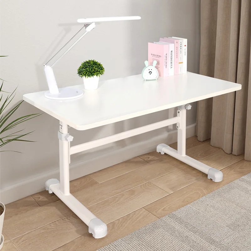 Lifting Home Desktop Computer Desk Children's Solid Wood Learning Table