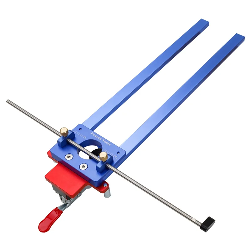 Maschera di installazione per punzonatura a PIZZO per binario scorrevole per cassetti - Foratura regolabile per binari per armadietti per la lavorazione del legno con asta di prolunga